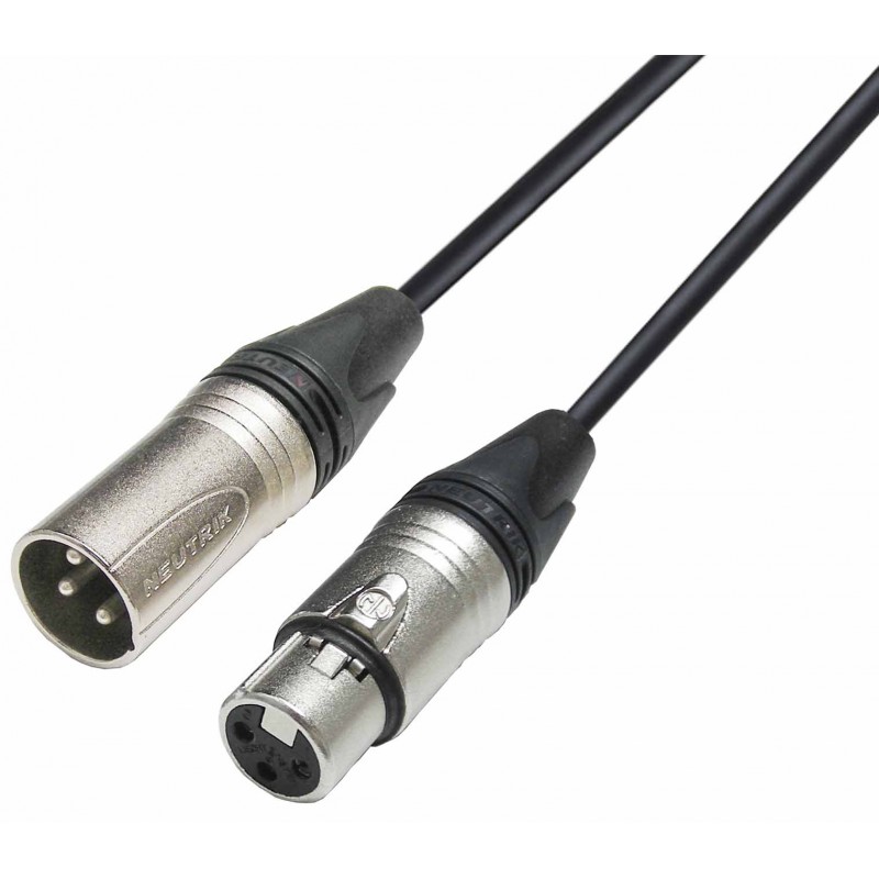 CONEXIÓN XLR 3P MACHO HEMBRA 0 5 m DCU NEUTRIK Electronica BF sl