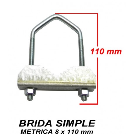 BRIDA MÁSTIL M8 x110 mm