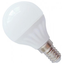 BOMBILLA LED ESFÉRICA E14 LUZ CÁLIDA 3,5W SILVER