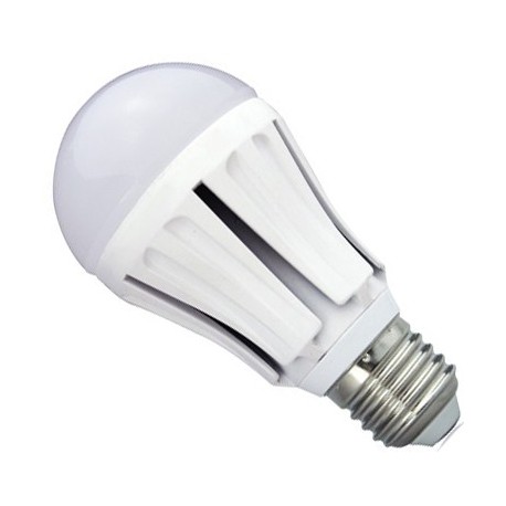 BOMBILLA LED ESFÉRICA E27 LUZ FRÍA 10W SILVER