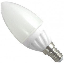 BOMBILLA LED VELA E14 LUZ FRÍA 3,5W SILVER