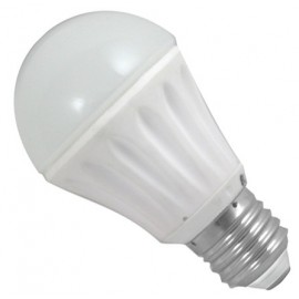 BOMBILLA LED ESFÉRICA E27 LUZ FRÍA 7W SILVER