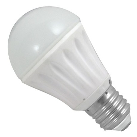 BOMBILLA LED ESFÉRICA E27 LUZ FRÍA 7W SILVER