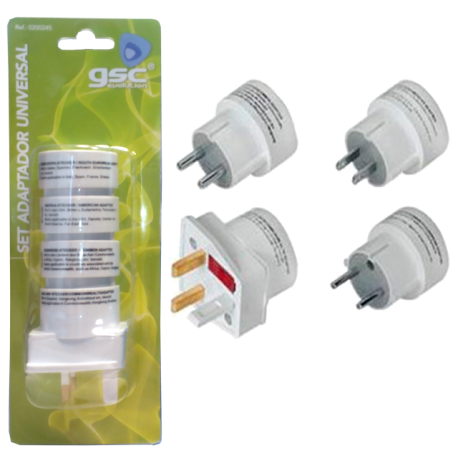 ADAPTADORES DE ENCHUFES PARA VIAJE GSC