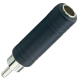 ADAPTADOR RCA MACHO A JACK 6,3 mm HEMBRA ESTÉREO