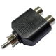 ADAPTADOR RCA MACHO 2x RCA HEMBRA DCU