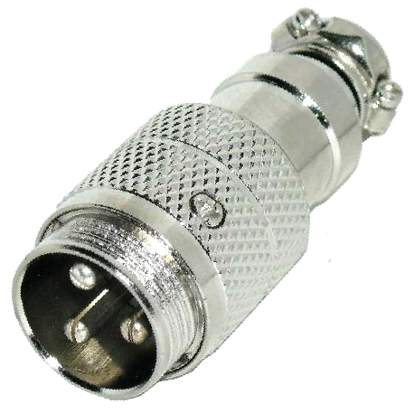 CONECTOR MICRO 3P MACHO AEREO