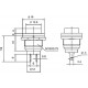 PULSADOR N/ ABIERTO 125V 3A NEGRO