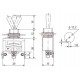 INTERRUPTOR PALANCA 3 TERMINALES 1 CIRCUITO 3 POSICIONES RETORNO (ON)-OFF-(ON) 250V 10A (TORNILLO)