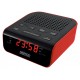 RADIO RELOJ DESPERTADOR ROJO DAEWOO