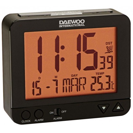 RELOJ DESPERTADOR DIGITAL DAEWO BLANCO