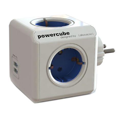 POWERCUBE ORIGINAL AZUL 2xUSB ALLOCACOC