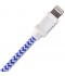 CONEXIÓN IPHONE USB LIGHTNING AZUL / BLANCO 1 m DCU