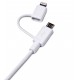 CONEXIÓN IPHONE LIGHTNING Y MICRO USB BLANCO 1 m DCU