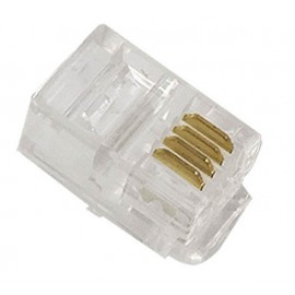 CONECTOR TELÉFONO RJ-9 4P4C DCU GRANEL