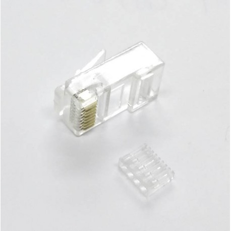 CONECTOR RJ-45 CAT6 + GUÍA (GRANEL)