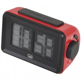 RELOJ DESPERTADOR DIGITAL FLIP ROJO TREVI