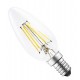 BOMBILLA LED FILAMENTO VELA E14 4W 6000K ALVER