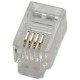 CONECTOR TELÉFONO RJ-11 6p4c GRANEL