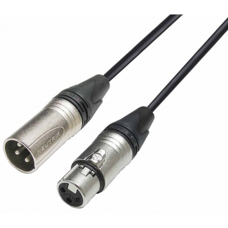 CONEXIÓN XLR 3P MACHO-HEMBRA 1 m DCU NEUTRIK