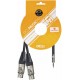 CONEXIÓN 2x XLR H NEUTRIK - JACK 3,5 ST REA 2m DCU