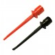 PINZAS CLIP IC ROJO  + NEGRO L125 mm BOLSA 2u