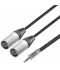 CONEXIÓN 2x XLR M NEUTRIK - JACK 3,5 ST REAN 2m DCU