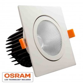 DOWNLIGHT LED CUADRADO BASCULANTE 12W 3000K ALVER