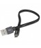 CONEXIÓN MICRO USB PLANO 0,2 m NEGRO DCU