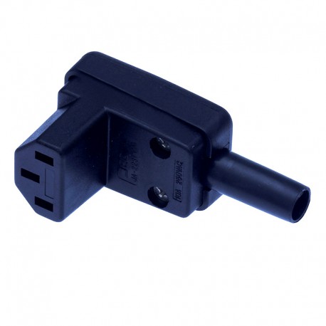 CONECTOR RED TRIPOLAR HEMBRA ACODADO RECTO