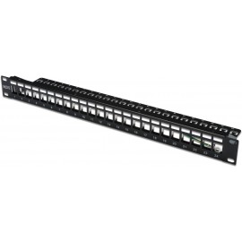 PATCH PANEL VACIO 19" 24 RJ-45 KEYSTONE DIGITUS