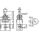 INTERRUPTOR PALANCA 3 TERMINALES 1 CIRCUITO-3 POSICIONES 1 CON RETORNO ON-OFF-(ON)