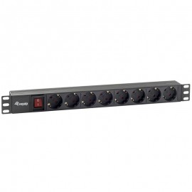 BASE RED RACK 19" 1U 8 TOMAS INT EQUIP