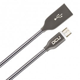 CONEXIÓN MICRO USB - USB HEMB "PURE METAL" 1m DCU