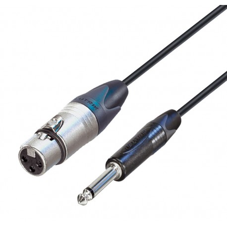 CONEXIÓN XLR HEMBRA - JACK 6,3mm NEUTRIK 2m DCU