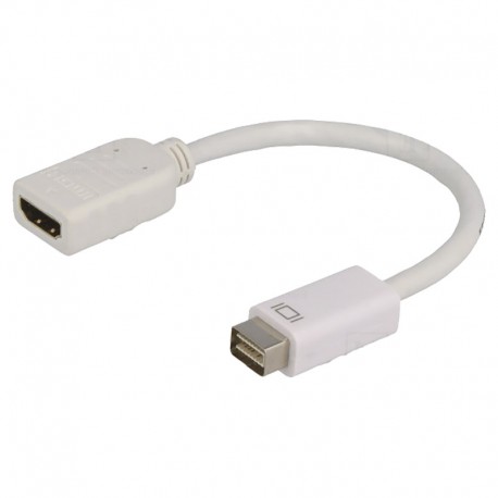 ADAPTADOR MINI DISPLAY PORT MACHO A HDMI HEMBRA