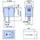 PULSADOR BASCULANTE 1 CIRCUITO 2 POSICIONES (OFF-(ON))