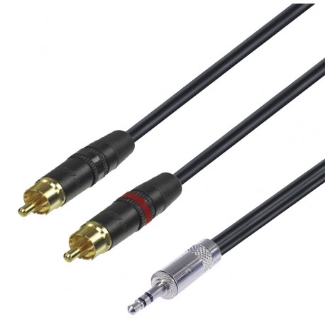 CONEXIÓN JACK 3,5 ST MACHO - 2x RCA 2m REAN DCU