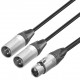 CONEXIÓN XLR HEMBRA-2xXLR MACHO 0,3m NEUTRIK DCU