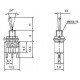 INTERRUPTOR PALANCA RETORNO (ON)-OFF-(ON). 120V. 5A (250V. 2A)