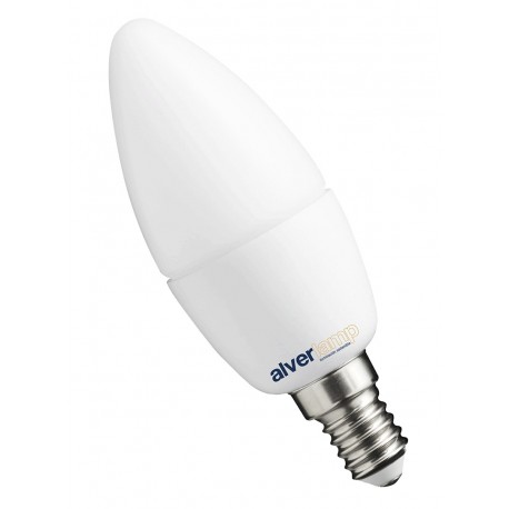 BOMBILLA LED VELA  REG. E14 230V 4W 6000KSMD ALVER