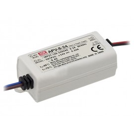 FUENTE LED 24V 8W 0,34A IP-42 MW