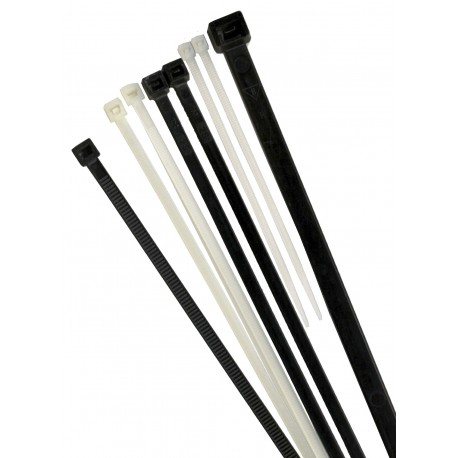  ZZDZW 50 bridas de plástico resistentes reutilizables de  12/8/18/6/10 pulgadas, color negro y blanco, largo, 5.906 in y 11.811 in,  tamaños surtidos, grandes envolturas de nailon (color blanco, tamaño: 5.906  x 0.189 in) : Electrónica