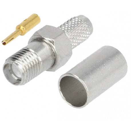 CONECTOR SMA HEMBRA AEREA RG-58 CRIMPAR