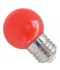 BOMBILLA LED ESFÉRICA E-27 1W IP44 ROJO SILVER