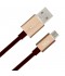 CONEXIÓN MICRO USB "NYLON" GRANATE 2m DCU