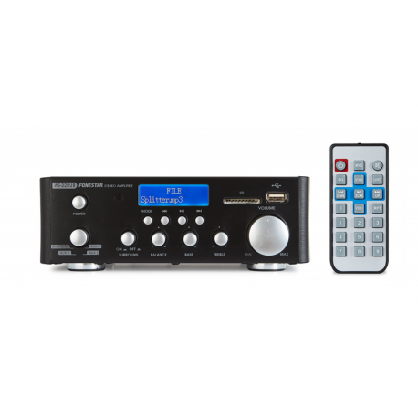 AMPLIFICADOR HI-FI 2x16W MP3 / USB / SD FONESTAR