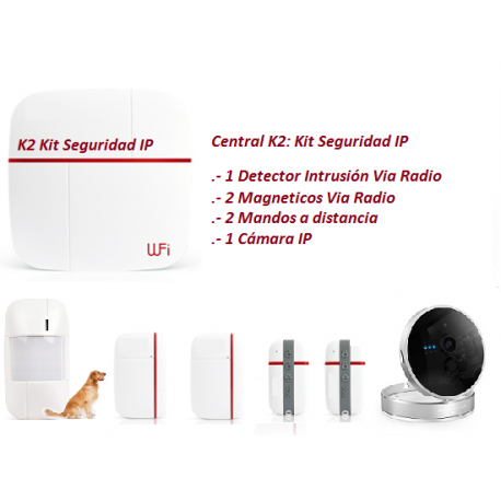 KIT SEGURIDAD IP CON CÁMARA IPNEON