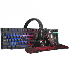 PACK 4 EN 1 RATÓN,TECLADO,AURIC ALFOM C370 GAMING