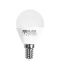 BOMBILLA LED ESFÉRICA E14 LUZ FRIA 7W SILVER